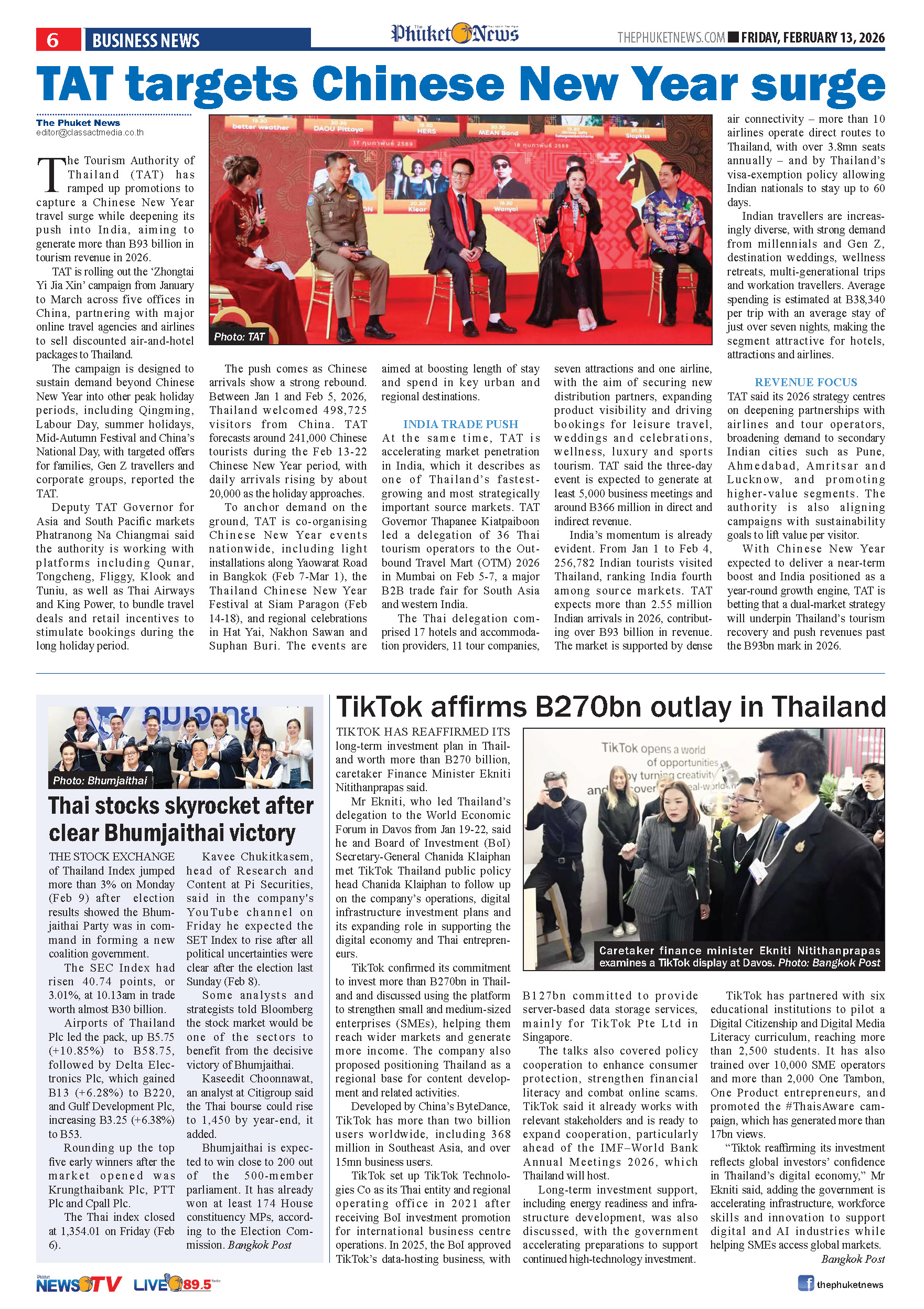 Phuket Newspaper - 13-02-2026 Page 6