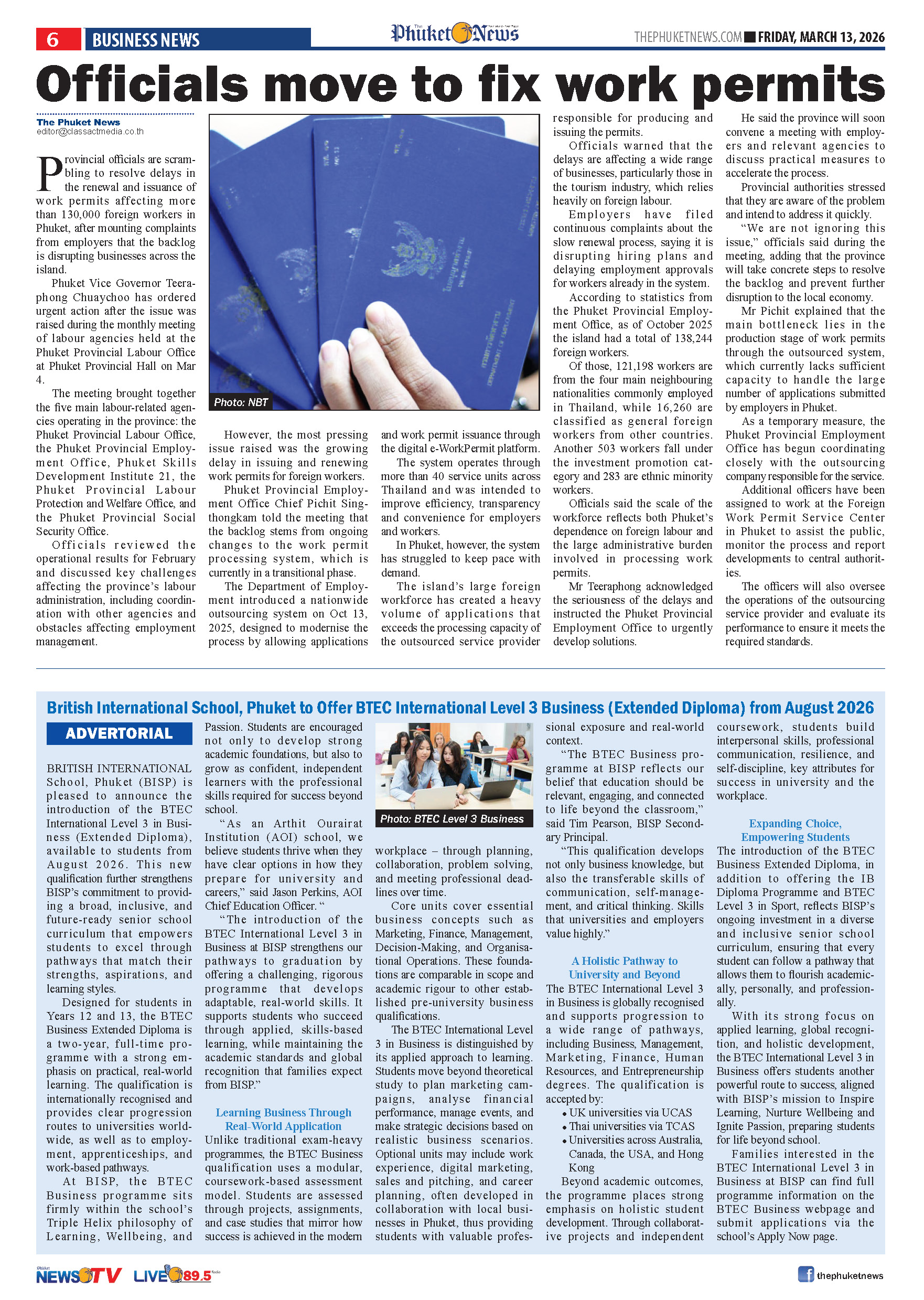 Phuket Newspaper - 13-03-2026 Page 6