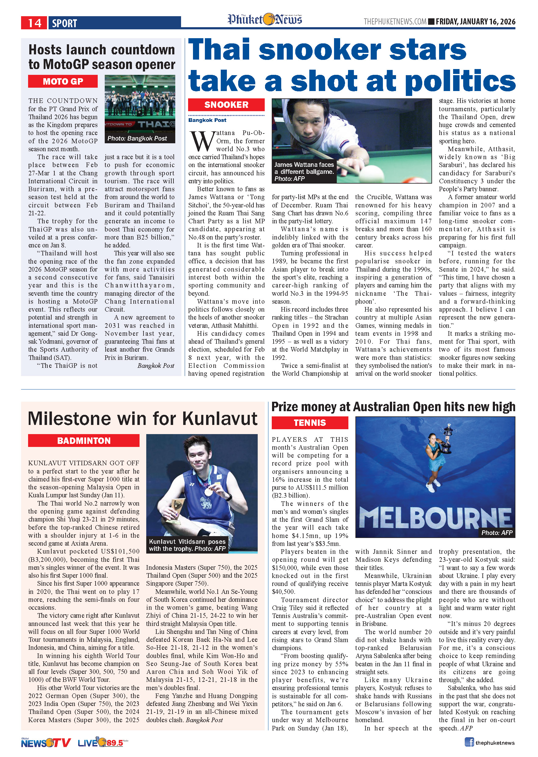 Phuket Newspaper - 16-01-2026 Page 14
