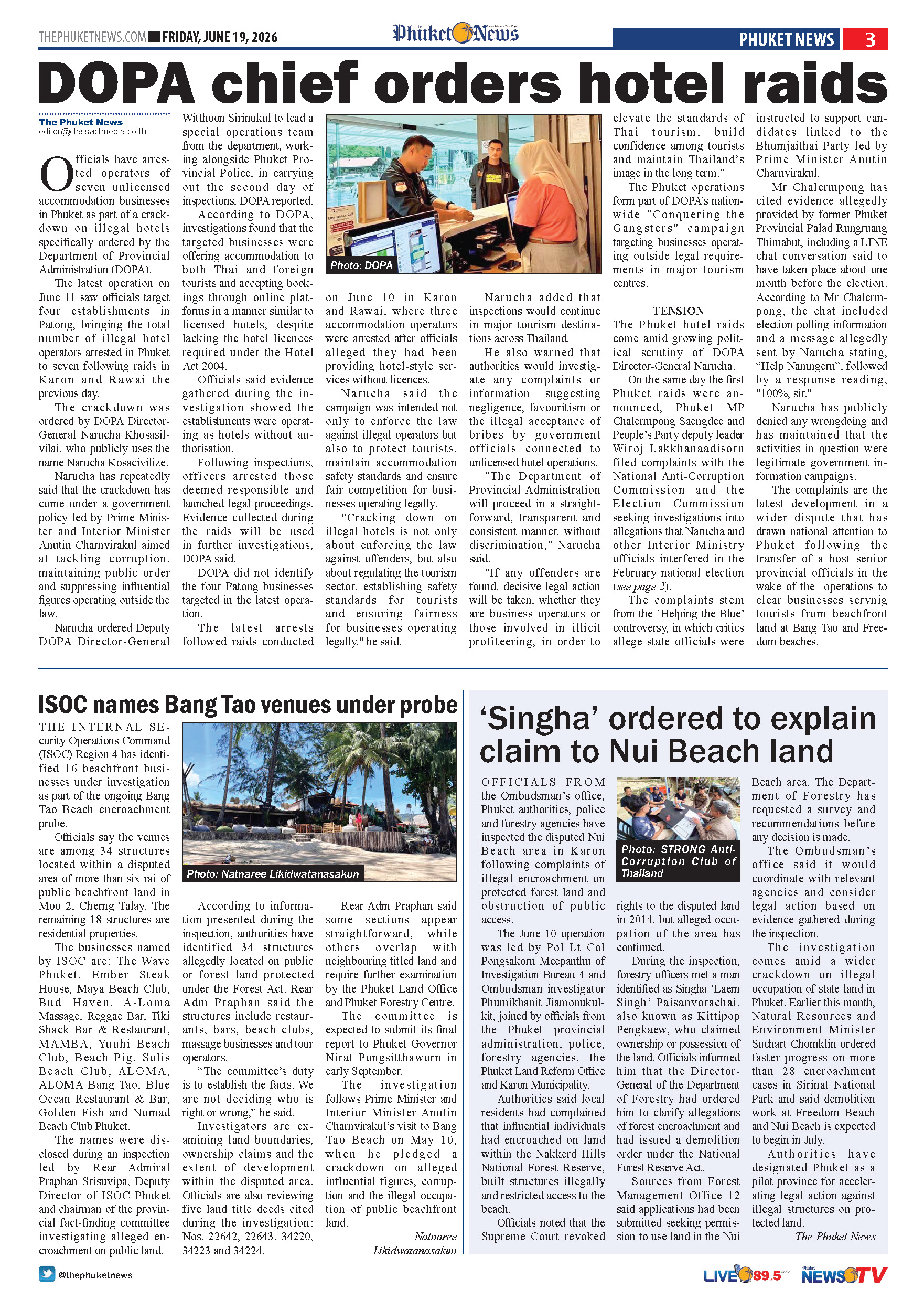 Phuket Newspaper - 19-06-2026 Page 3