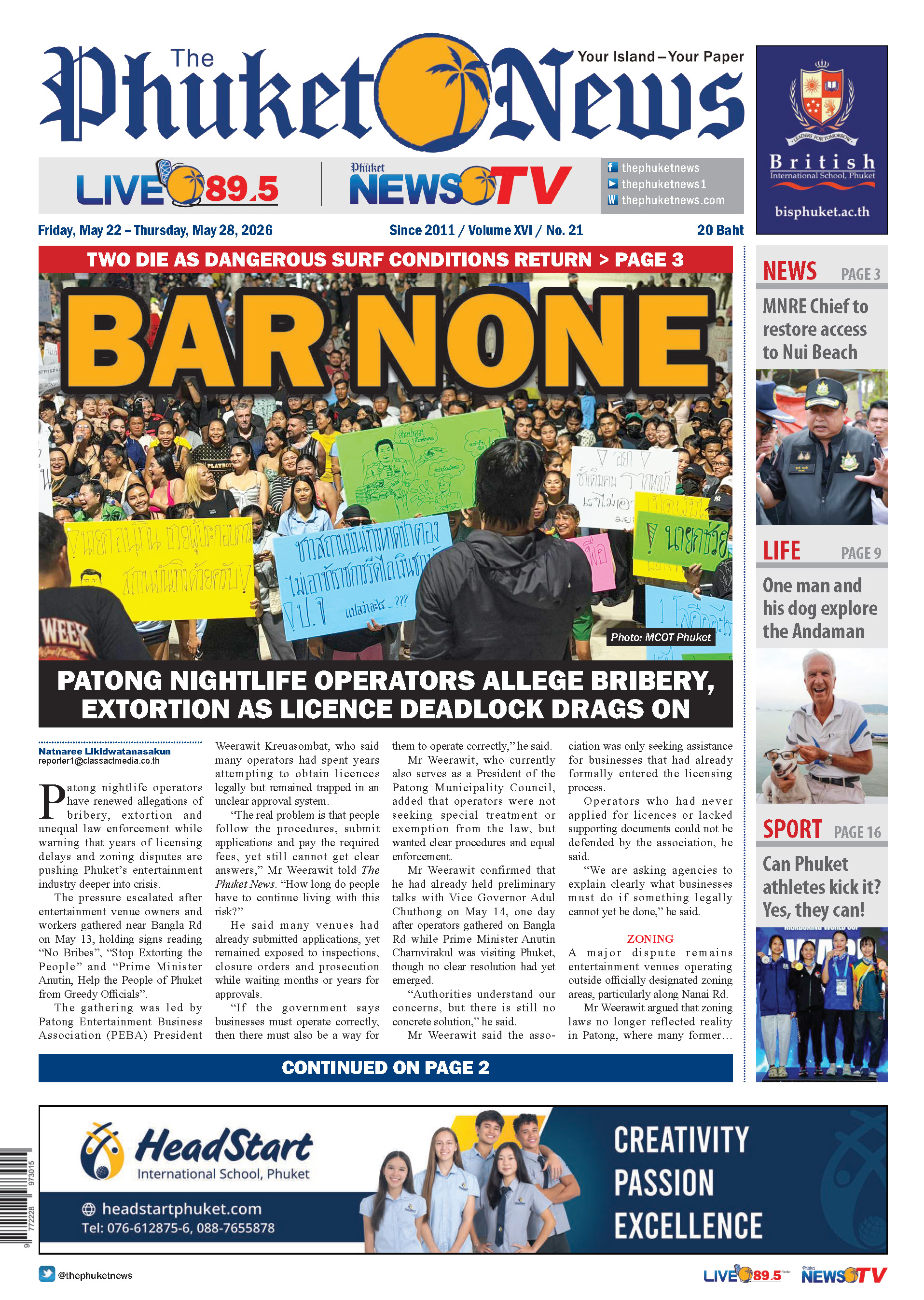 Phuket Newspaper - 22-05-2026 Page 1