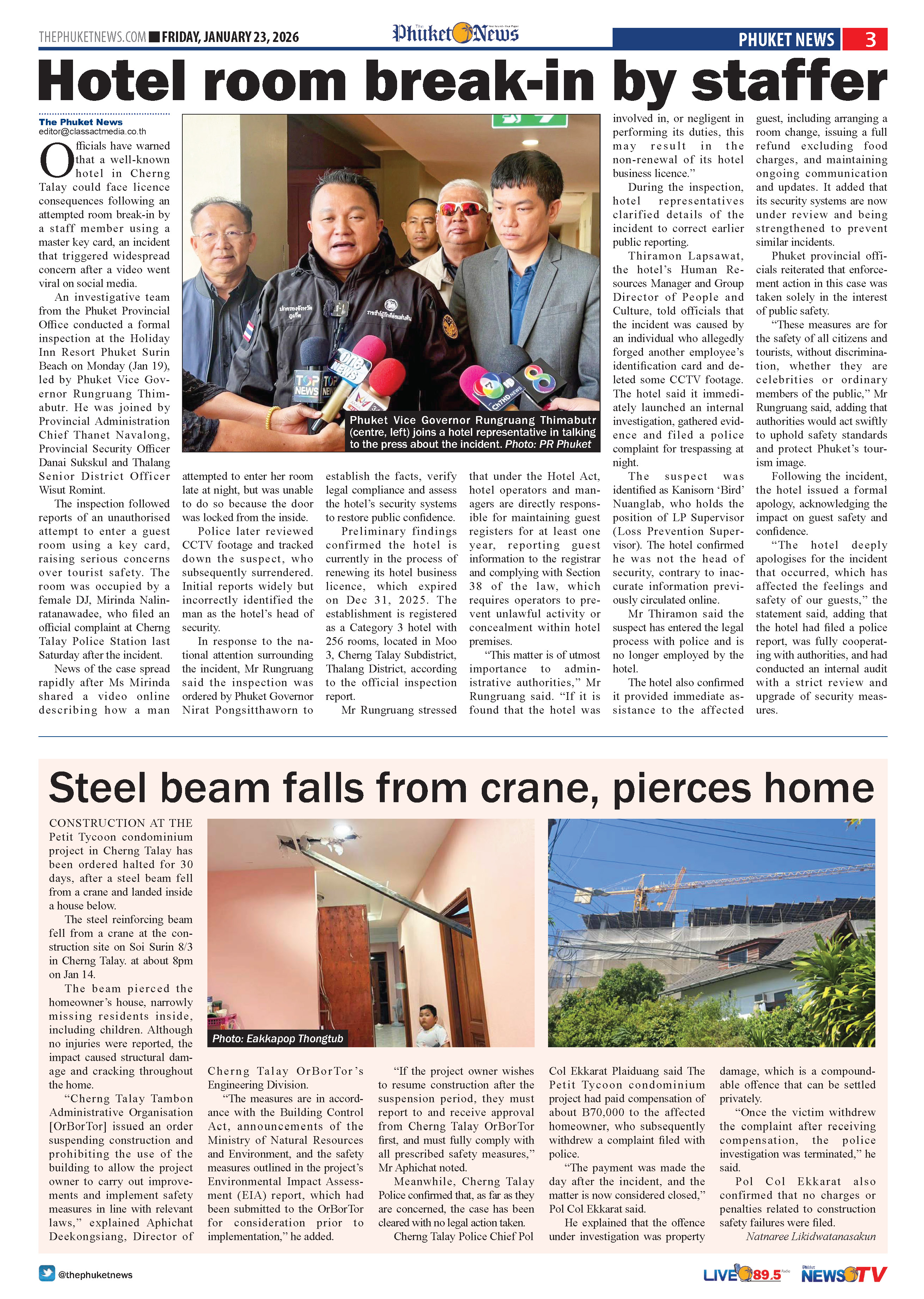 Phuket Newspaper - 23-01-2026 Page 3
