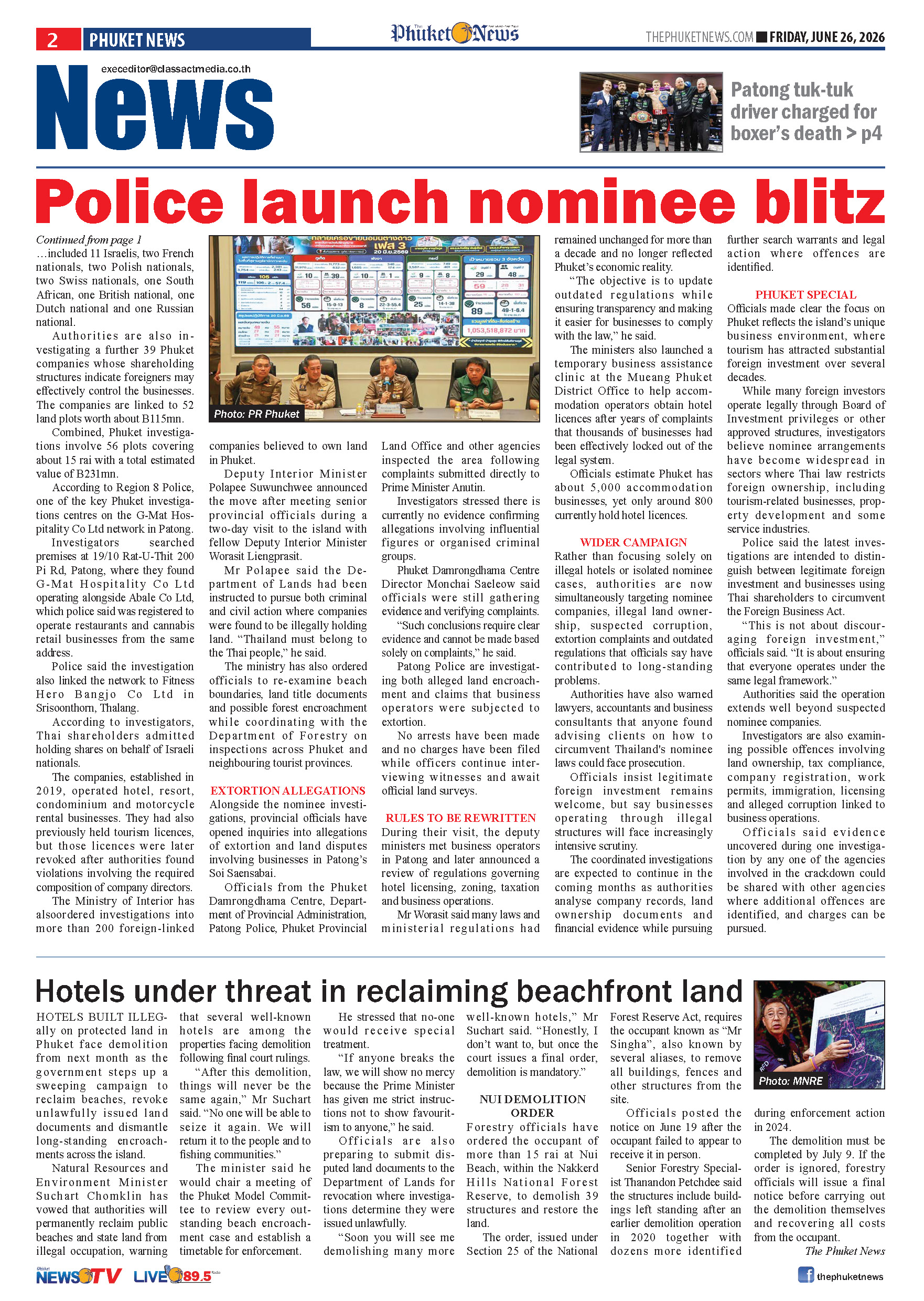 Phuket Newspaper - 26-06-2026 Page 2