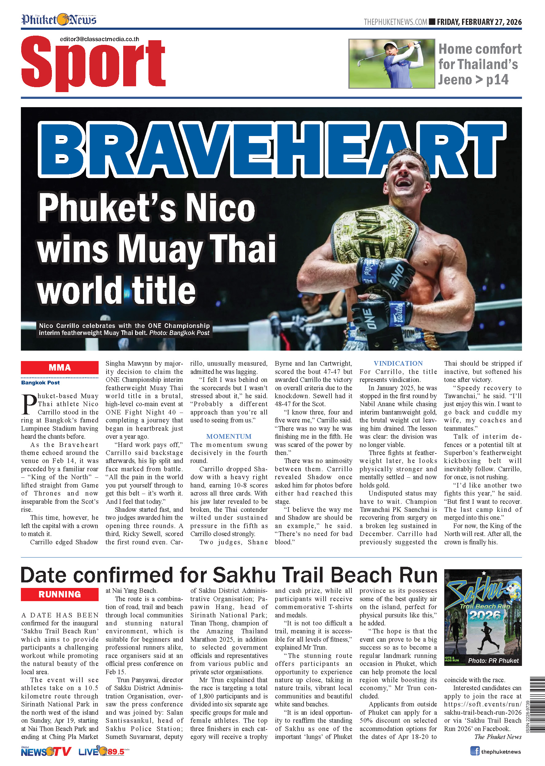 Phuket Newspaper - 27-02-2026 Page 16