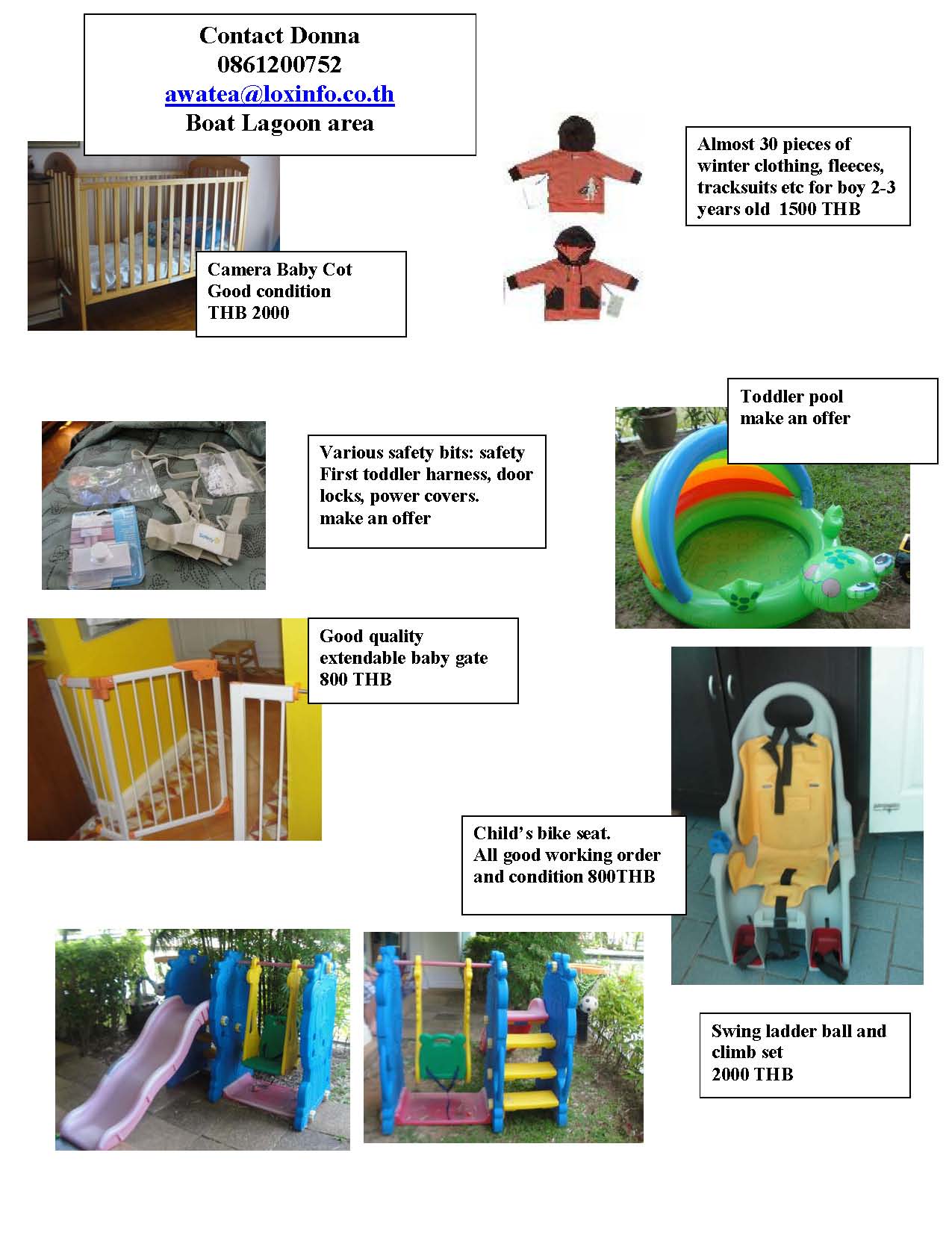 Cot safety gate swingset
