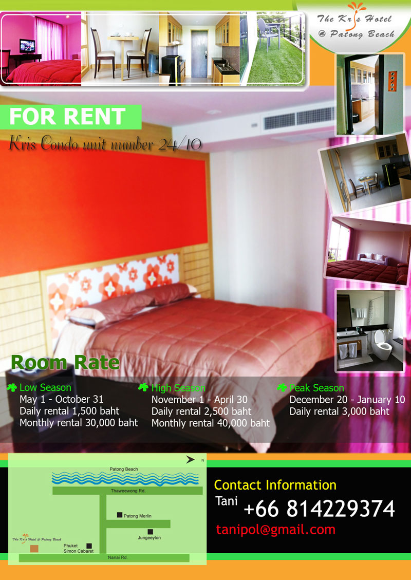 CONDO FOR RENT AT PATONG