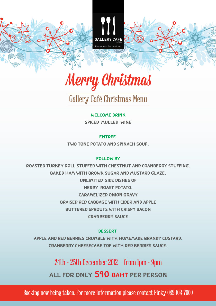 Merry Chrismas at Gallery Cafe