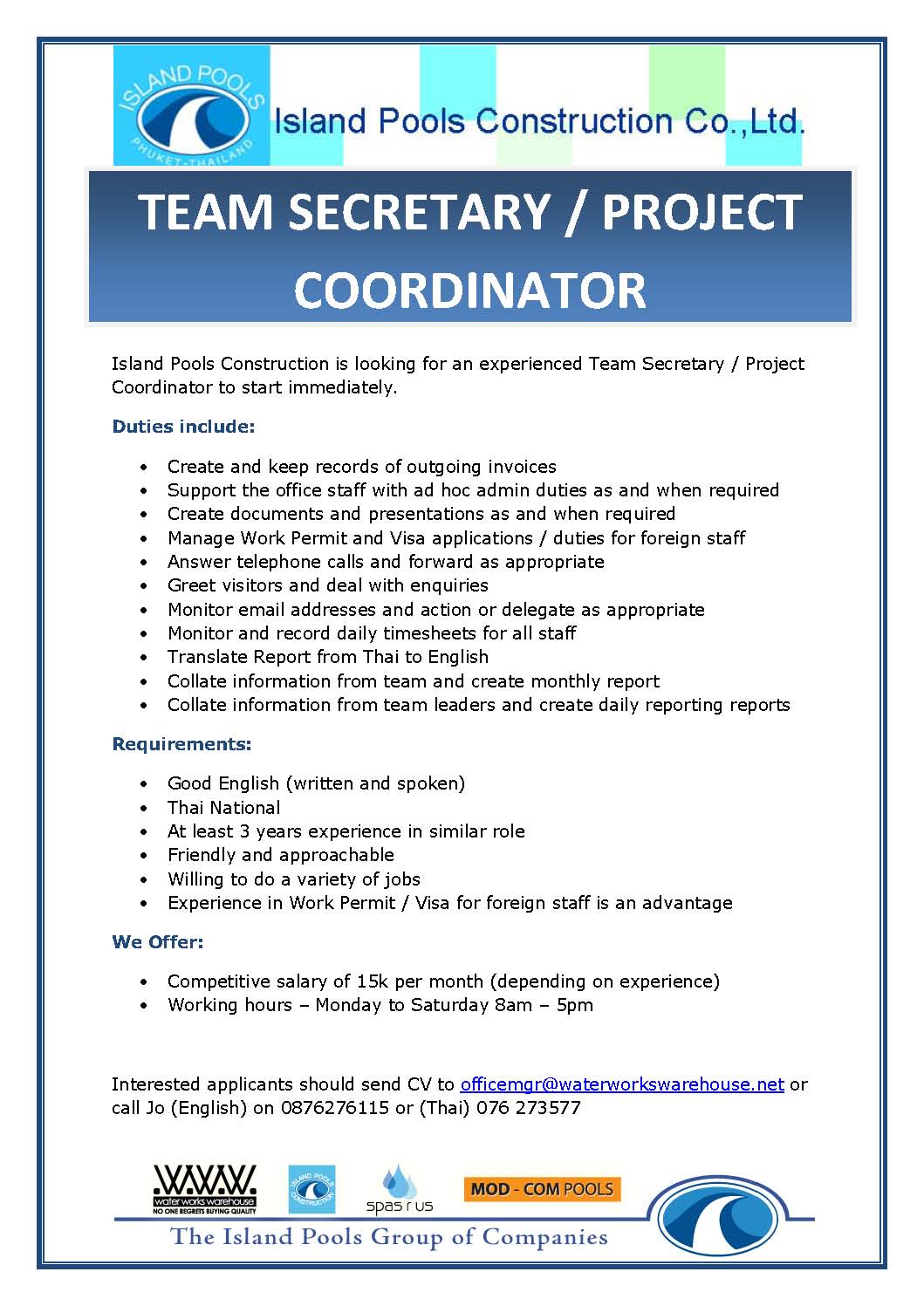 Office Admin / Team Secretary
