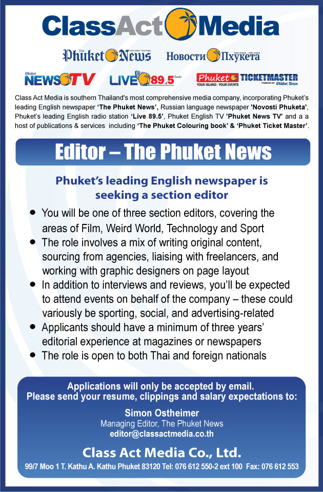 Editor - The Phuket News