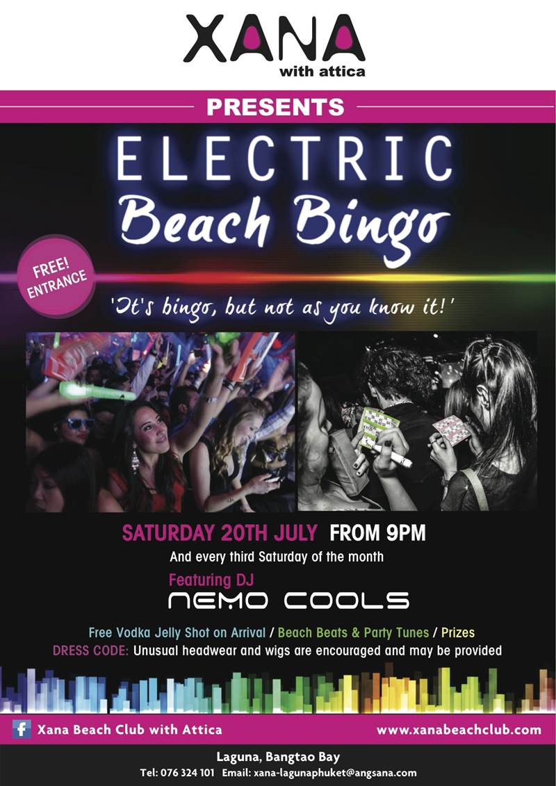 Electric Beach Bingo