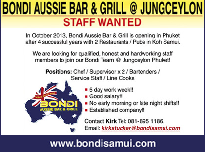 STAFF WANTED