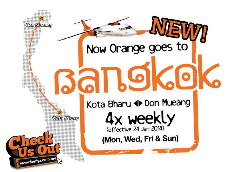 Firefly Announces New Service Between Kota Bharu And Bangkok
