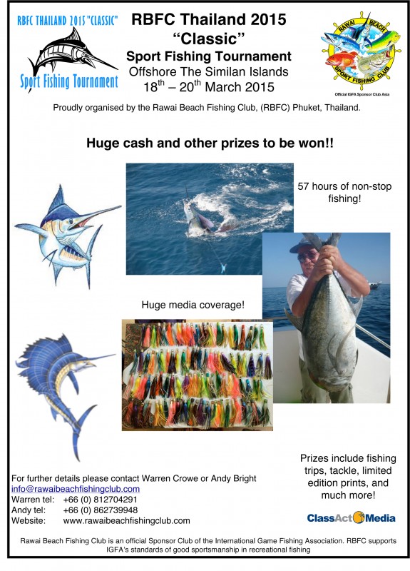 RBFC THAILAND 2015 Classic Sport Fishing Tournament