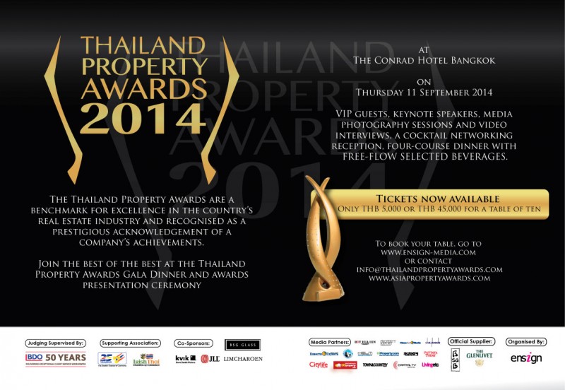 THAILAND PROPERTY AWARDS 2014