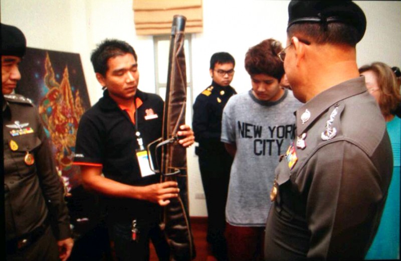 The shotgun is registered in the name of Pian's wife.