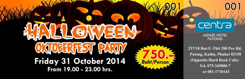 Halloween OKTOBERFEST party at Centra Ashlee, Patong