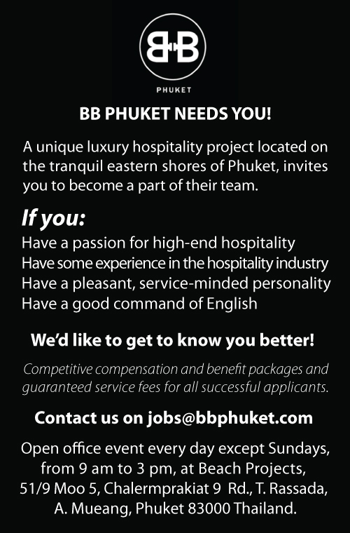 BB PHUKET NEEDS YOU!