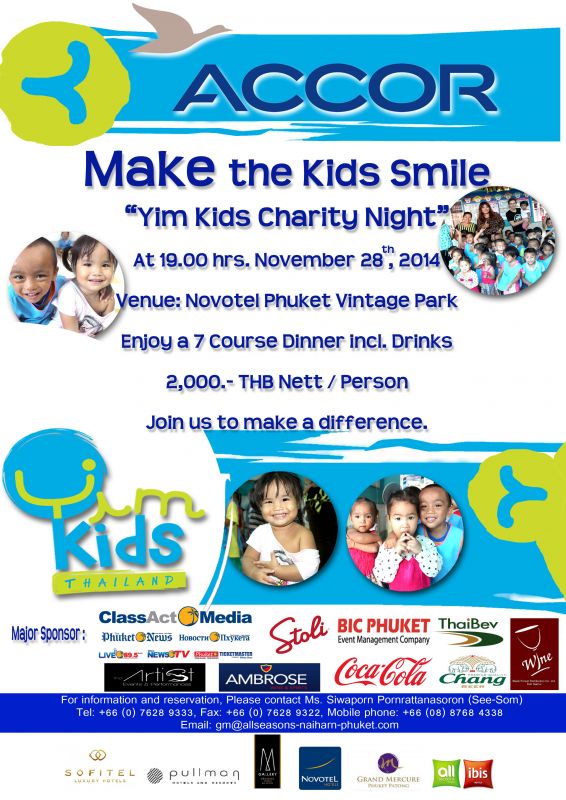 ACCOR Make the Kids Smile 'Yim Kids Charity Night'