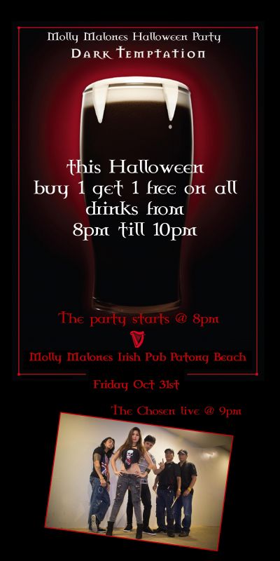 Molly Malones Halloween Party Black Friday 31st