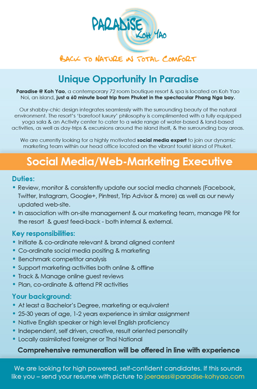 Social Media/Web-Marketing Executive