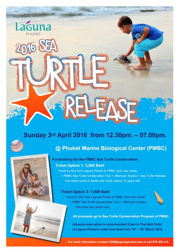 Laguna Phuket 2016 Sea Turtle Release