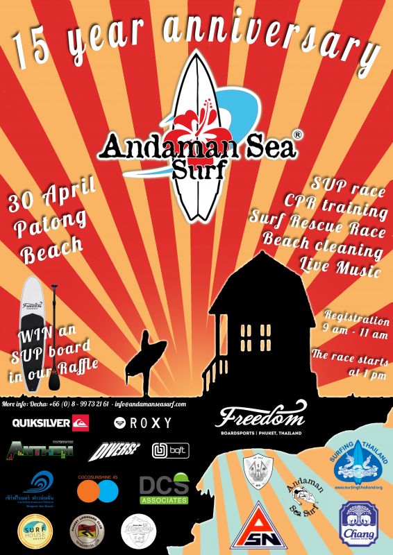 15 Year Anniversary Andaman Sea Surf