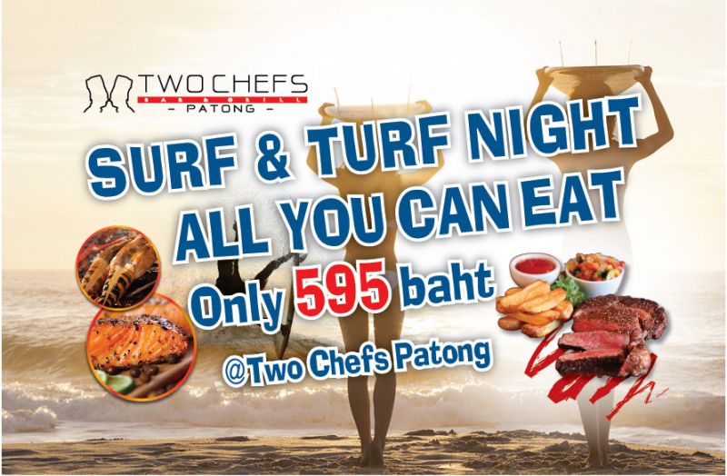 Aussie Style Surf & Turf at Two Chefs Patong