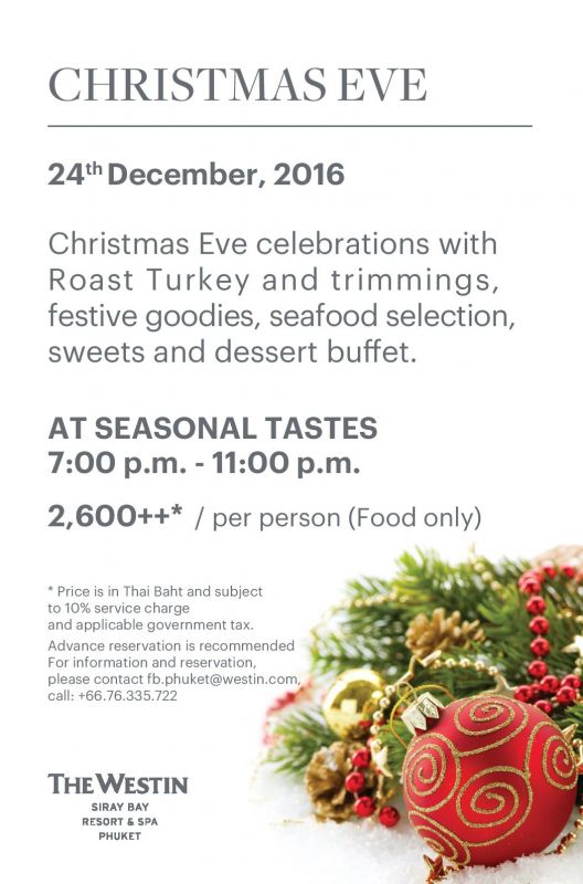 Christmas Eve - The Westin Siray Bay Resort & Spa Phuket