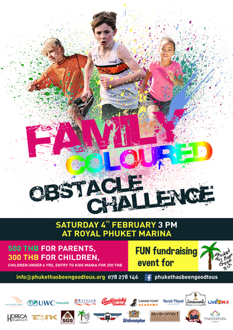 Family Coloured Obstacle Challenge