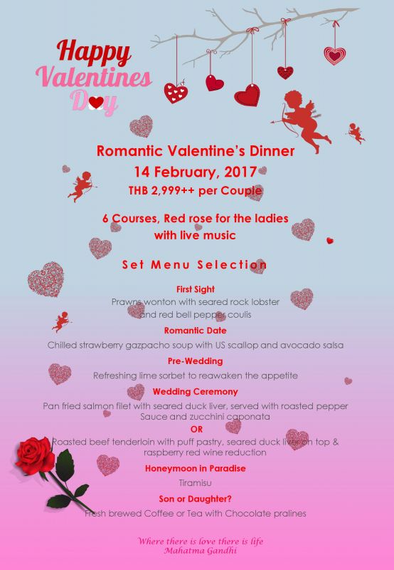 Romantic Valentine's dinner at Nook-Dee