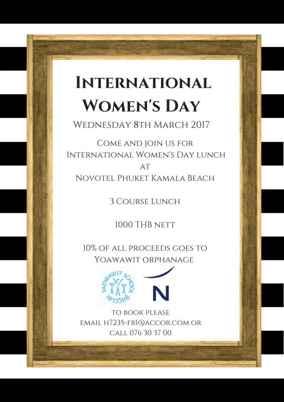 International Women’s Day at Novotel Phuket Kamala Beach