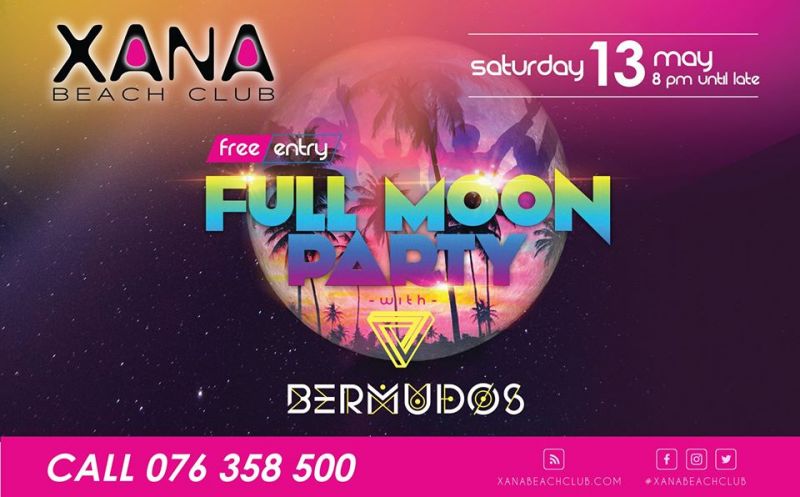 XANA Full Moon Party with Bermudos