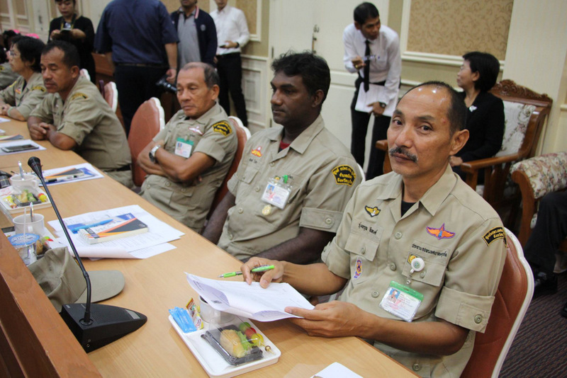 A host of Phuket officials were present for the signing. Photo: PR Dept