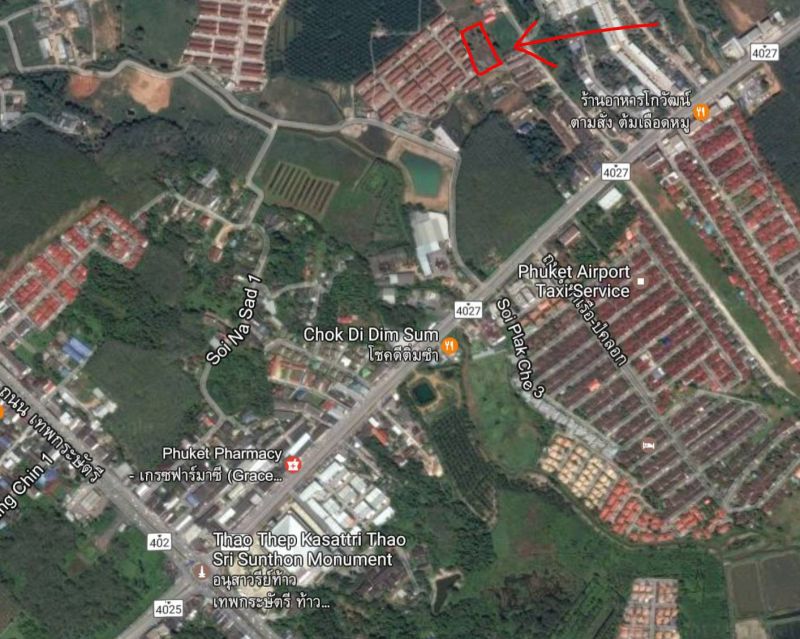Land 3 Rai close to Monument