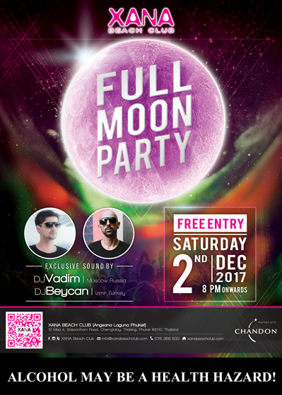 Full Moon Party at Xana beach club.