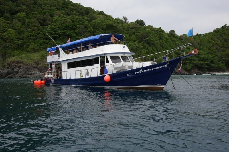 Diving boat for sale.
