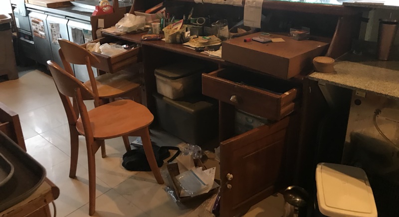 Despite there being valuables inside the property, the burglars only made of with an empty cash register. Photo: Julia Baranova