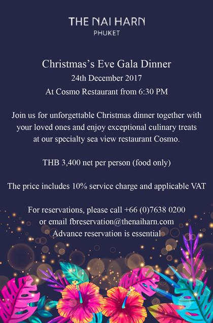 Christmas's Eve Gala dinner