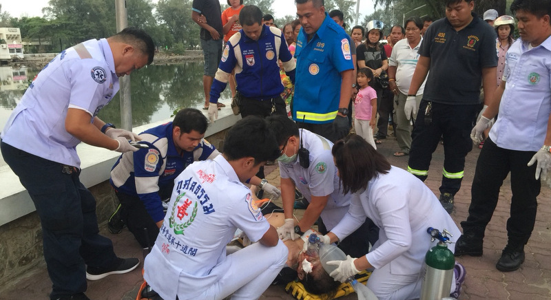 Phuket cyclist, 68, brought back to life at Saphan Hin
