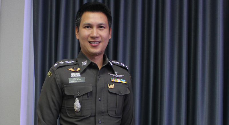 Chief of the Phuket Immigration Offce, Col Kathathorn Kumthieng, urges foreigners to re-register their addresses, just in case. Photo: Shela Riva