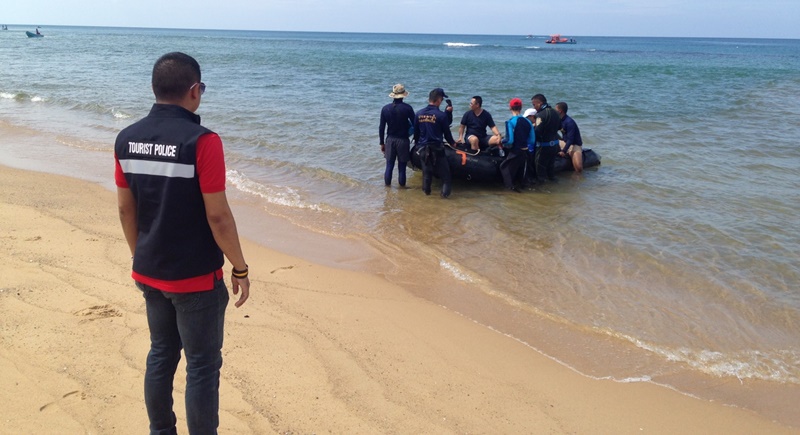 Rescuers continue search off Phuket for drowned Chinese tourist