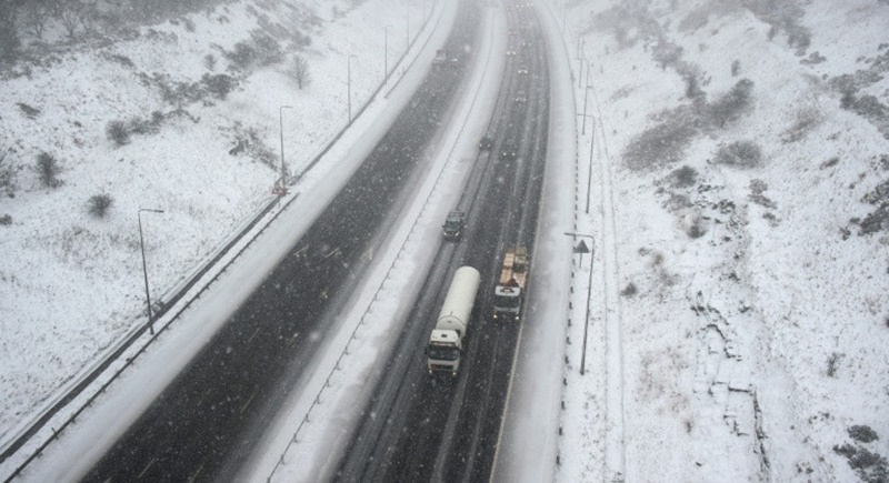 Baby born on British roadside after snow blocks hospital dash