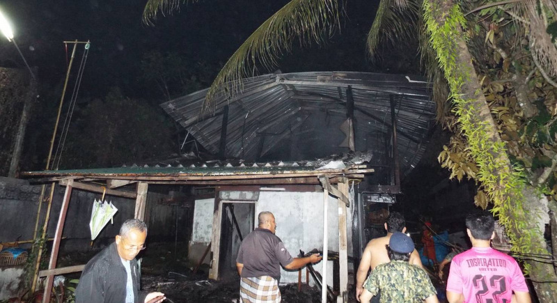 Teachers' homes at school destroyed by fire