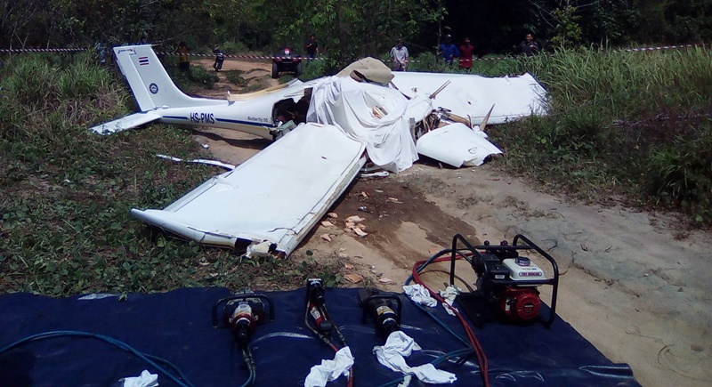 Two dead, two injured in light aircraft crash in Phuket