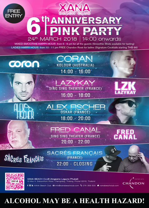 6th Anniversary pink party