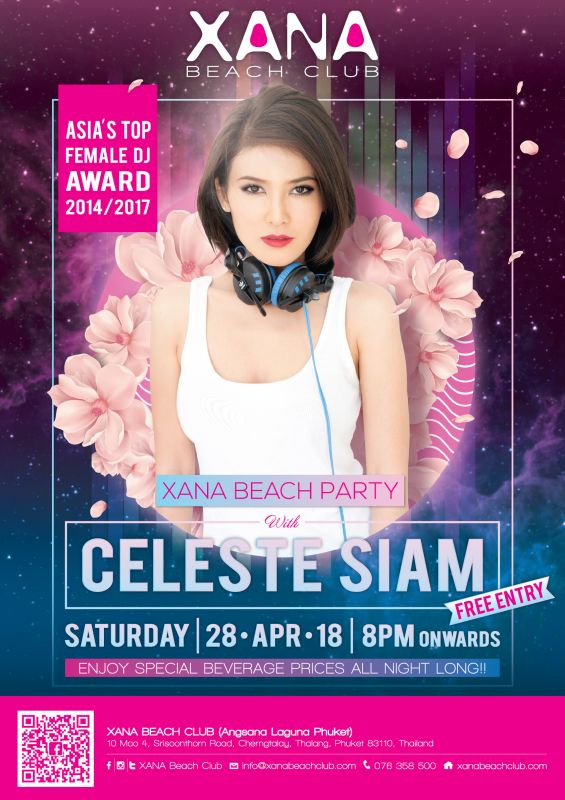 XANA Beach Party with Celeste Siam