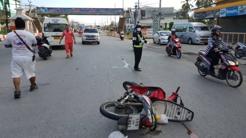 Phuket van collision kills motorbike rider