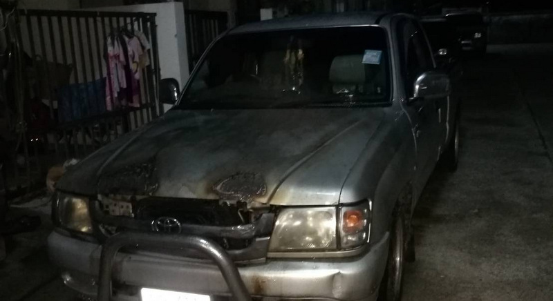 Police scant on details over pickup arson