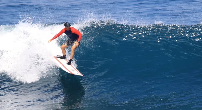 The inland surfer