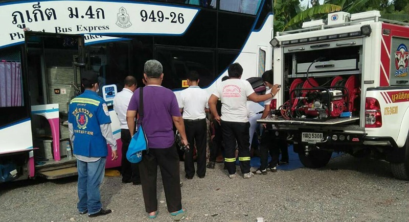 Phuket bus driver dies while repairing faulty brakes